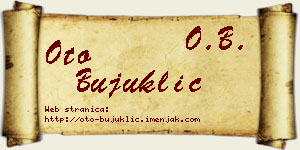 Oto Bujuklić vizit kartica